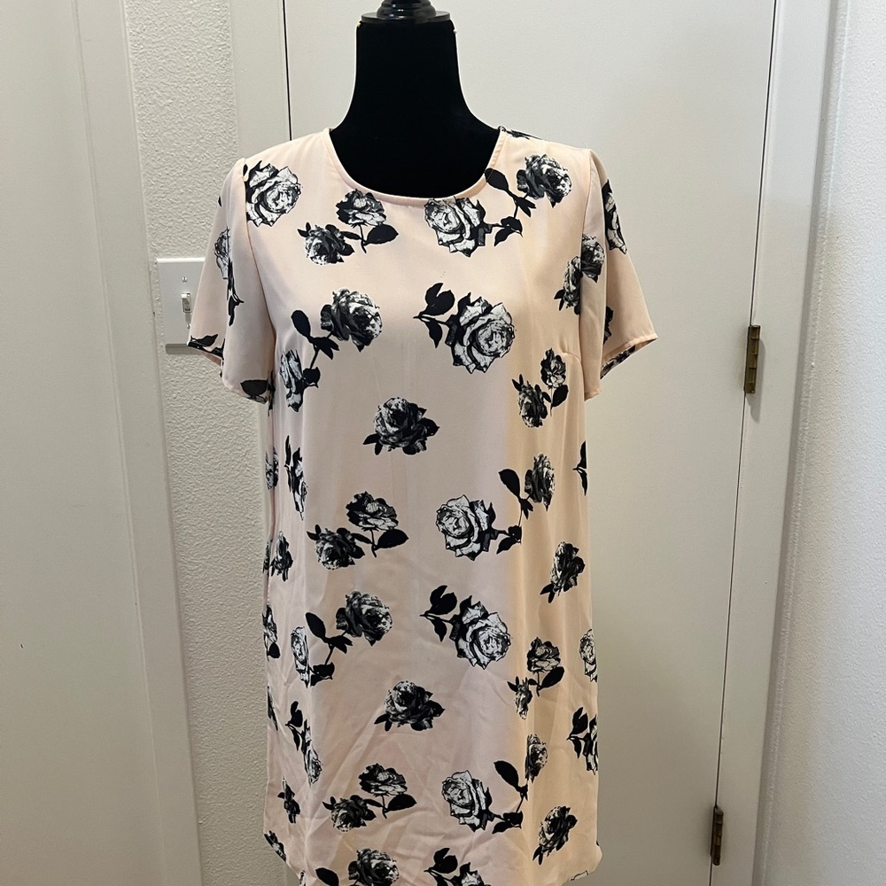 Rokoko by Dazz Blush Floral Shift Dress – Women’s M